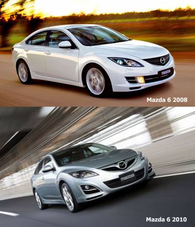 Mazda 6 2010: Face-lifting