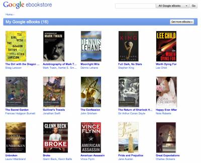 Google запустил книжный интернет-магазин