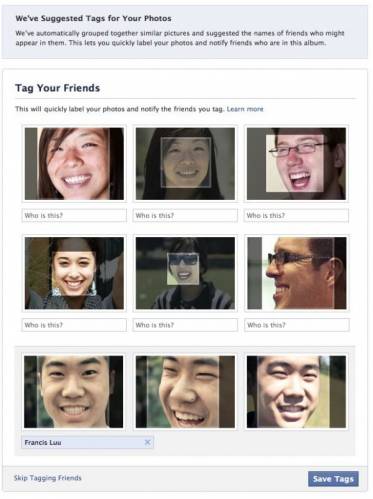 Facebook запустил функцию распознавания лиц на фото