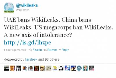 Суд обязал Twitter выдать IP-адреса авторов Wikileaks