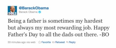 Обама сделал первую запись в Twitter