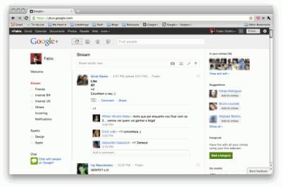 Как сделать Google + похожим на Facebook