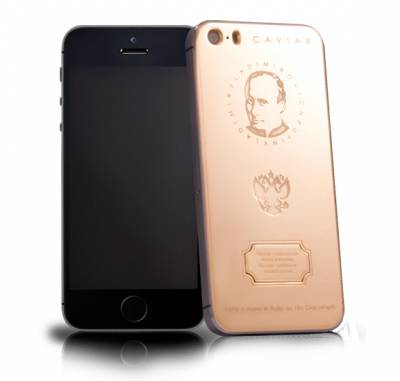 Золотой iPhone 5s с Путиным понравится патриотам России
