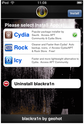 Blackra1n - программа для джейлбрейк iphone 3g