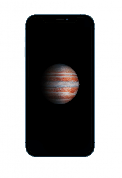 10 космических обоев iPhone в стиле iOS на чёрном фоне