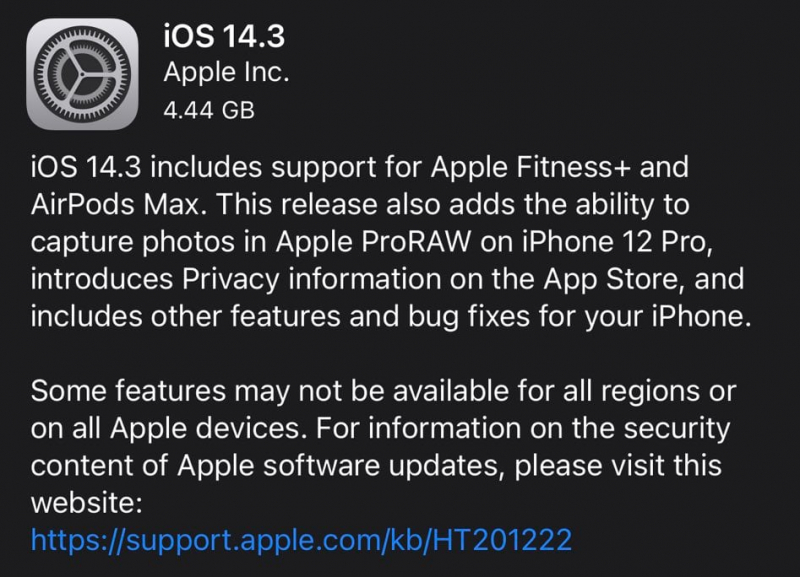 Вышла iOS 14.3 Release Candidate. Что нового