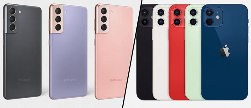 Чем отличаются Samsung Galaxy S21 и S21+ от iPhone 12 и 12 Pro