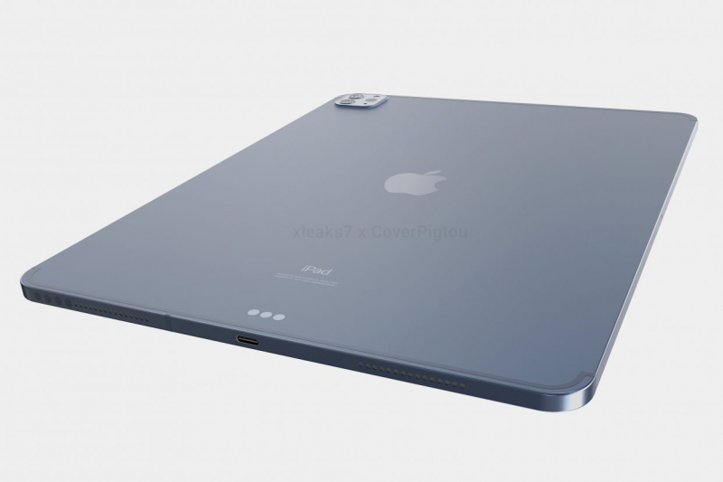Появились первые рендеры iPad Pro 2021. Он немного отличается от текущей модели