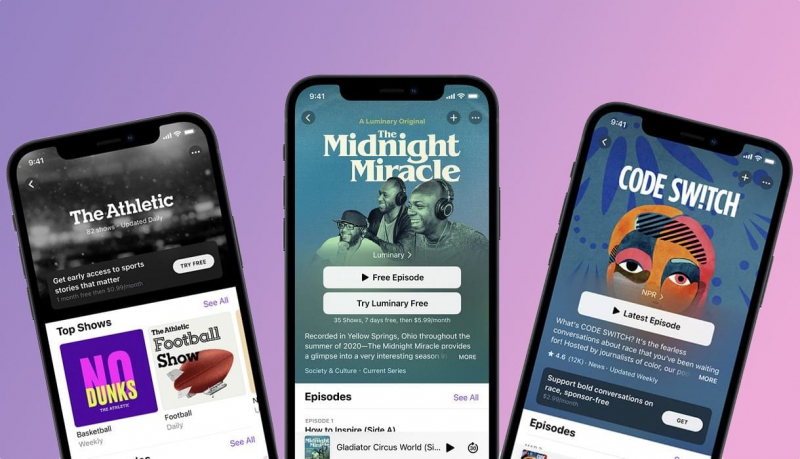 Apple запустила партнерскую программу для платных подписок Apple Podcasts