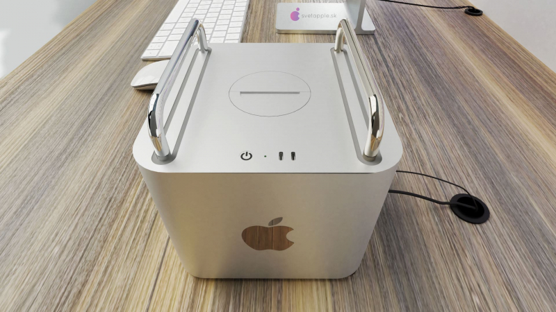 Появился необычный концепт нового Mac Pro с Apple Silicon. Кубик с ручками