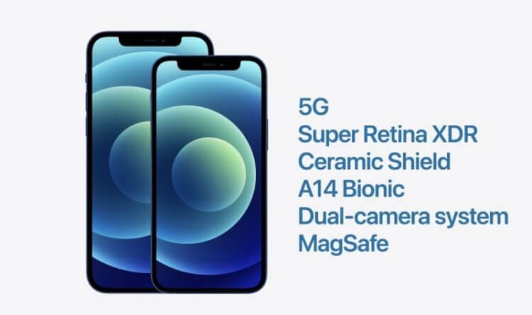Apple представила iPhone 12 и iPhone 12 mini с экраном 5,4 дюйма 