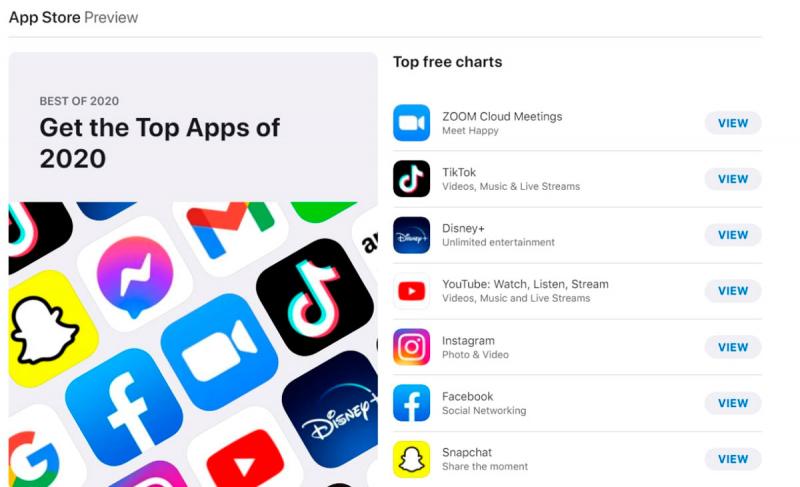 
            Итоги 2020: Apple назвала самые популярные игры и приложения в App Store
    