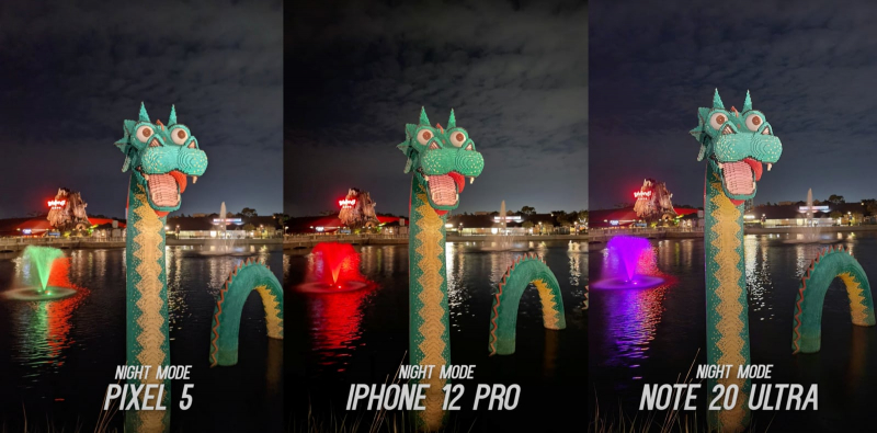Ночную съёмку iPhone 12 Pro сравнили с Pixel 5 и Galaxy Note20 Ultra