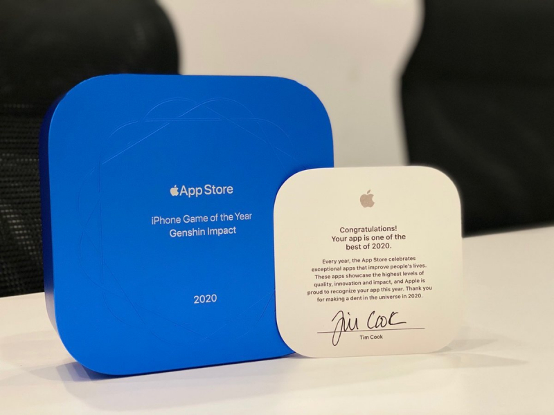 Разработчики показали, как выглядит награда Apple за лучшее приложение в App Store